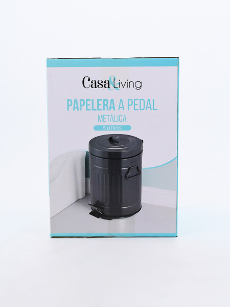 PAPELERA CON PEDAL GRIS