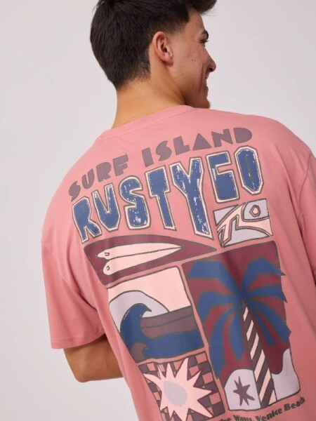T-SHIRT RUSTY VERTUNA ROSADO