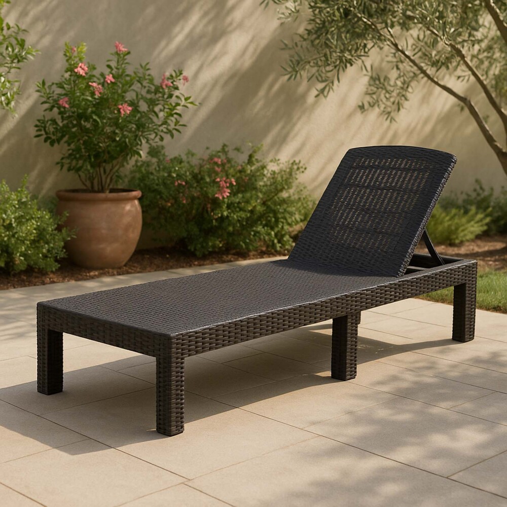 REPOSERA PLEGABLE POLIPROPILENO NEGRO TULUM