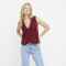 VMGOLD SL V-NECK VEST Syrah