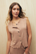 CHALECO FEDRA Beige Melange