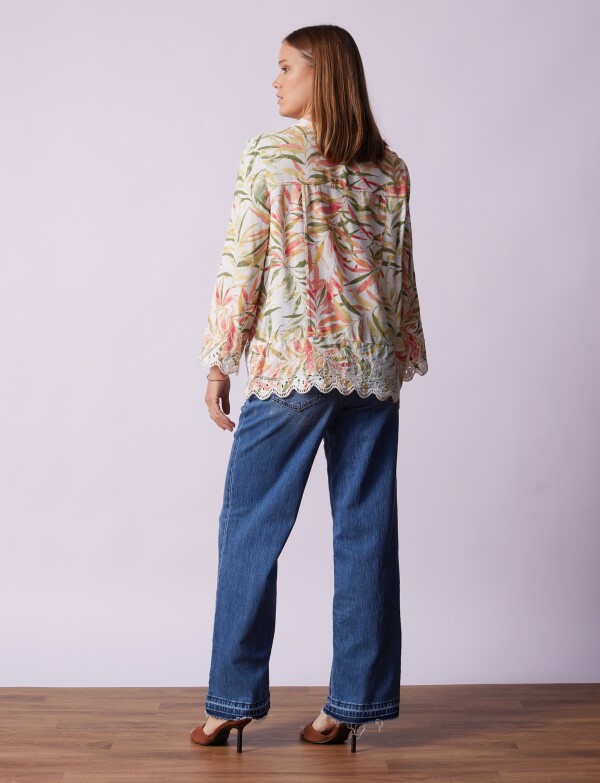 Chaqueta Lino MULTI/CRUDO