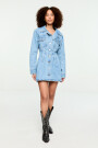 VESTIDO CAMISERO DENIM Azul