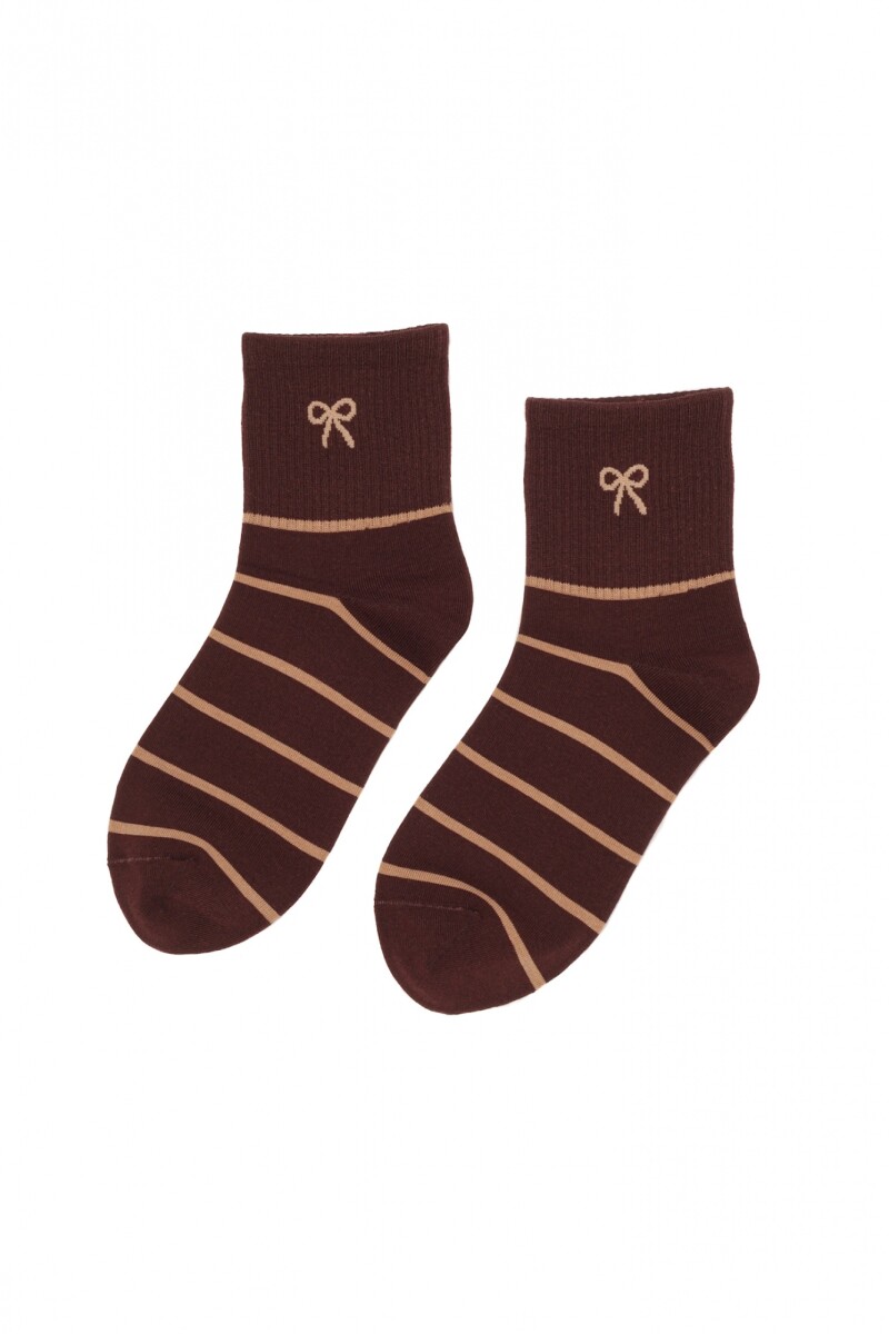 Meidas Rayadas - Marron 