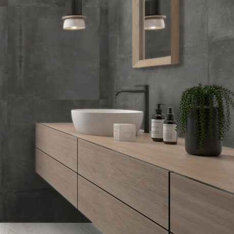 Porcelanato Gris Grafito Mate 75X75Cm Piso Pared GAMAS DE GRIS