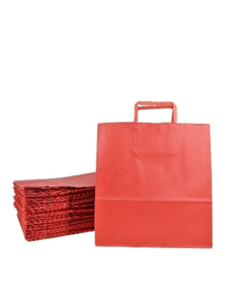 Pack x 200 - bolsa lisa 32x10x30 cm. ROJO