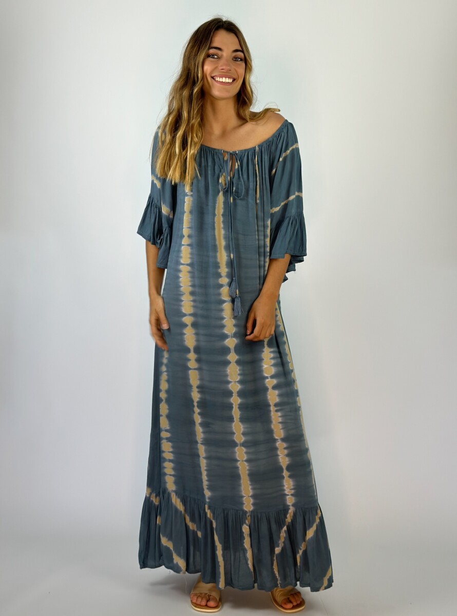 VESTIDO NALIN - AZUL PIEDRA 