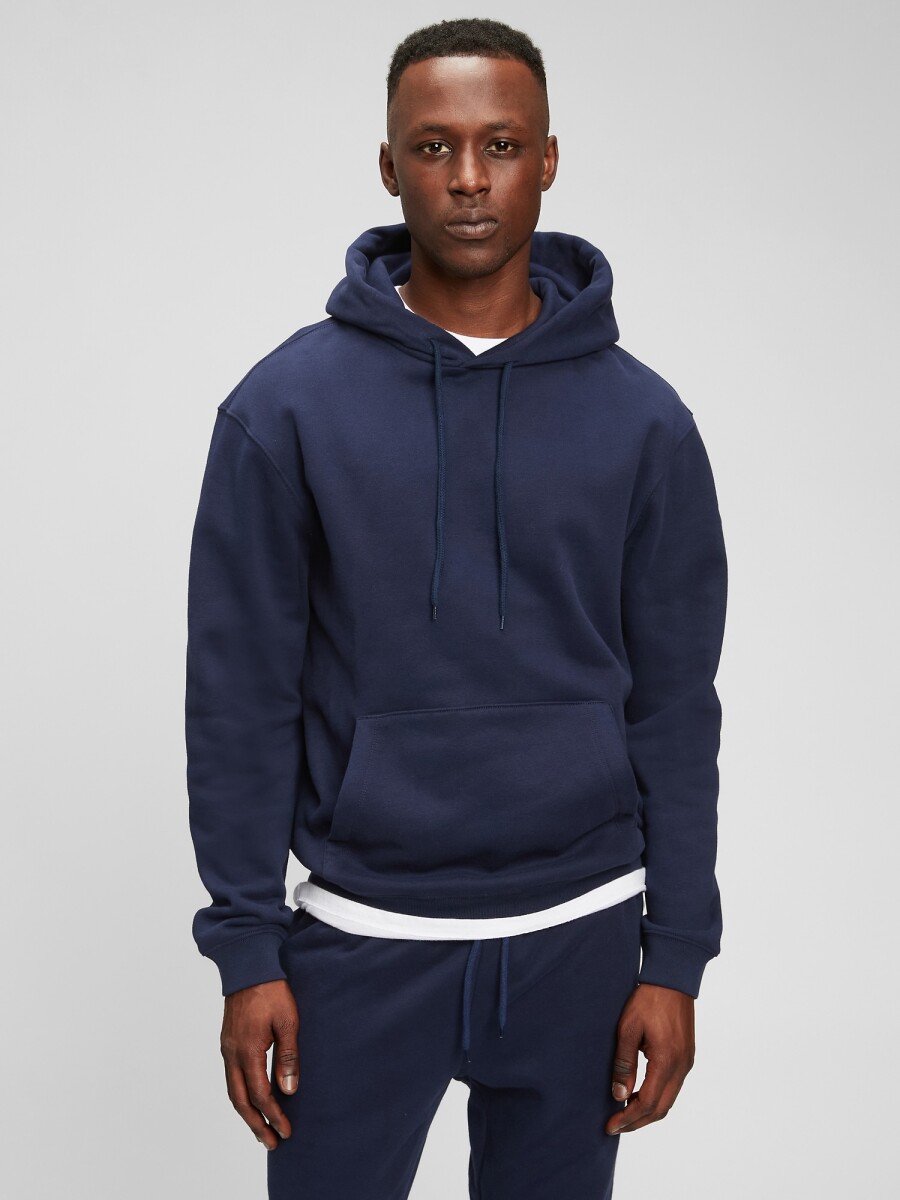 Buzo Canguro Con Felpa Hombre - Tapestry Navy 