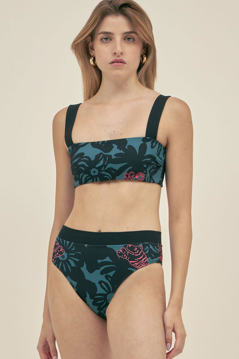 EMMA TOP Jungle Petrol