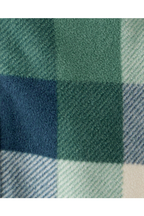 Mameluco de micropolar, con capucha, diseño a cuadros Sin color