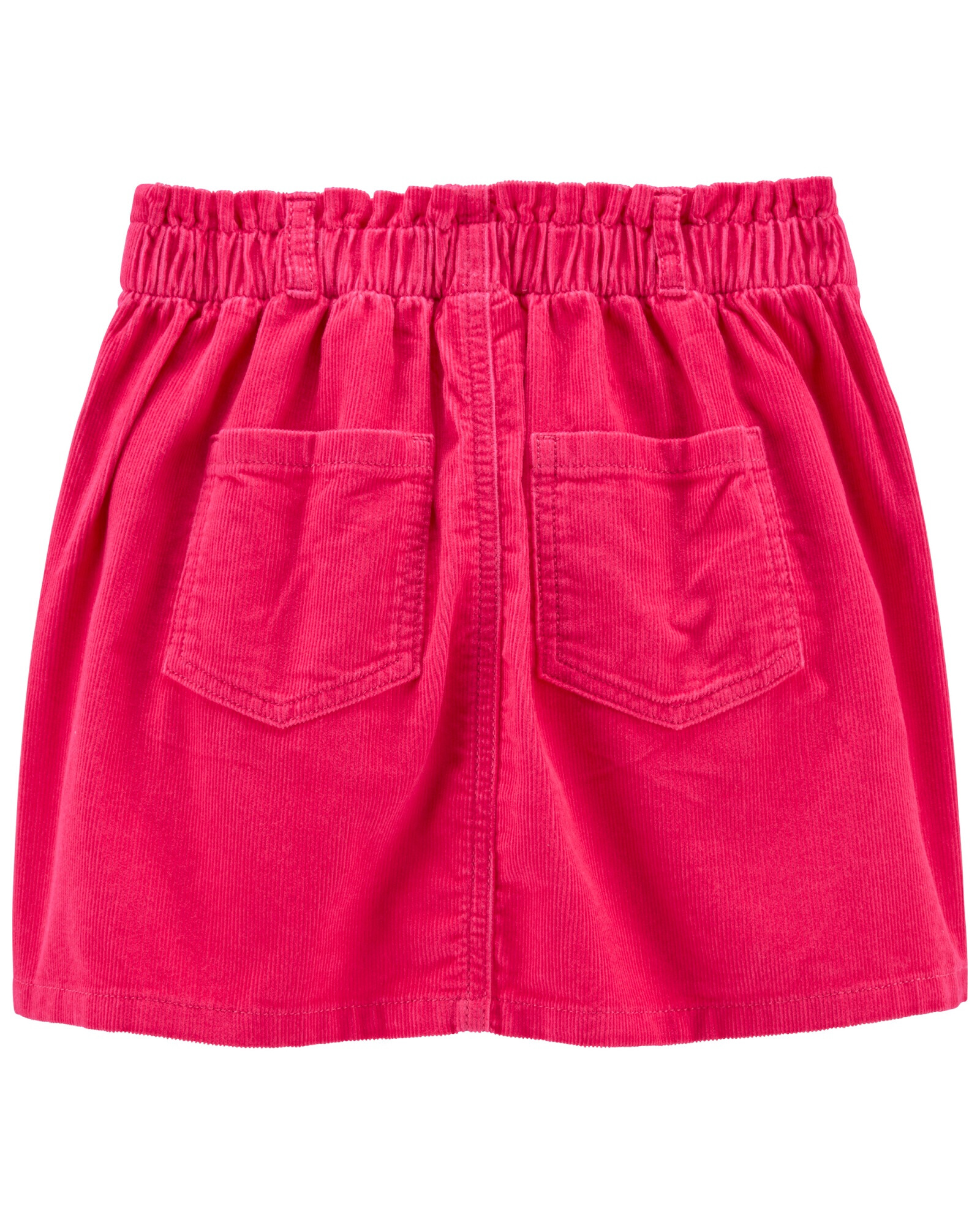 Pollera de pana con bolsillos Sin color