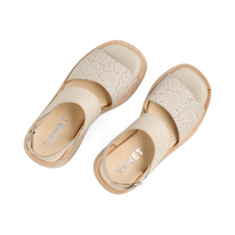 SANDALIAS BEIGE