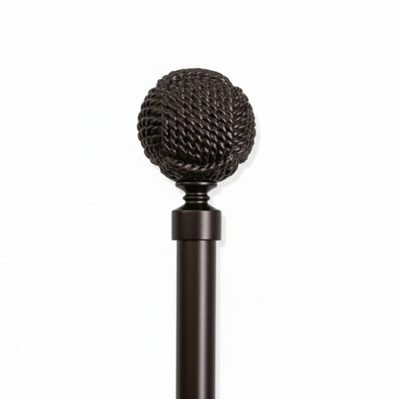 VARA METAL BRONCE P/CORTINA 122-218CM Unica