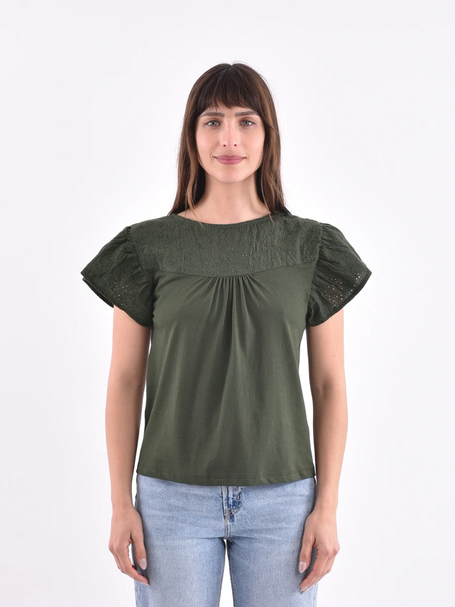 REMERA MANZANILLA - VERDE GRISACEO 