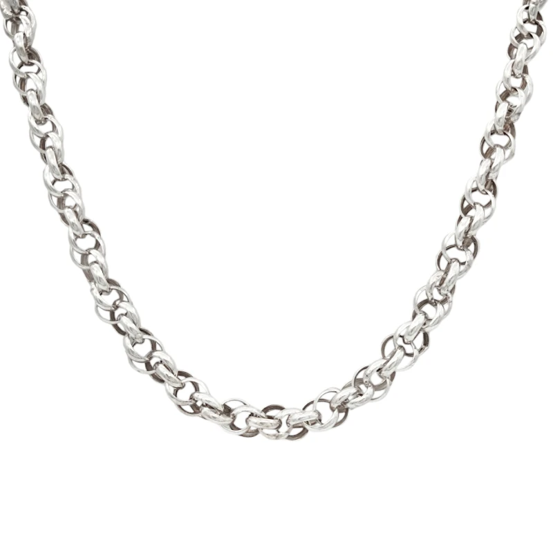 Cadena Tourbillon doble - Plata 925 - Sin Piedra - CD3401 sinpiedra