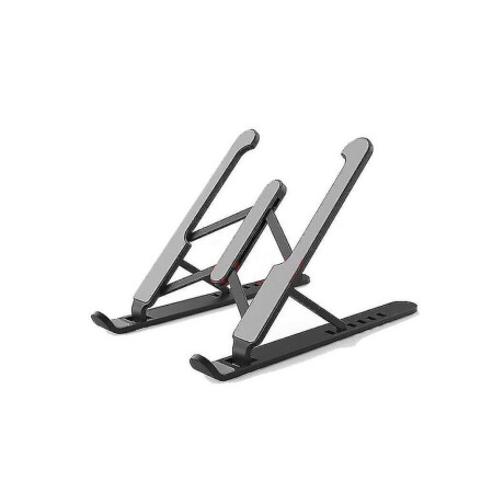 Soporte laptop de plástico regulable Negro