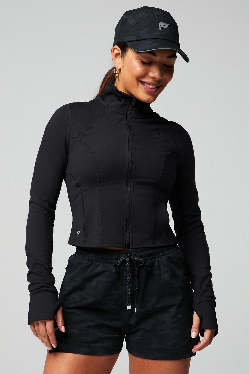 Casaca Perfect Storm Cropped Train Jacket Mujer Black