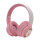 Auriculares Vincha Bluetooth AKZ53 Conejo ROSADO