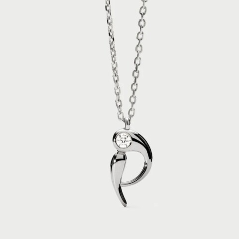 COLGANTE PDPAOLA P INITIAL SILVER Colgante Pdpaola P Initial Silver