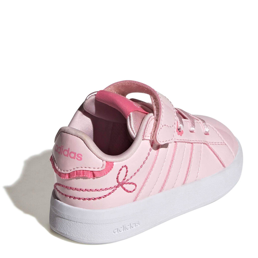 Championes de Niños Adidas Grand Court 3.0 Velcro Infantil Rosado
