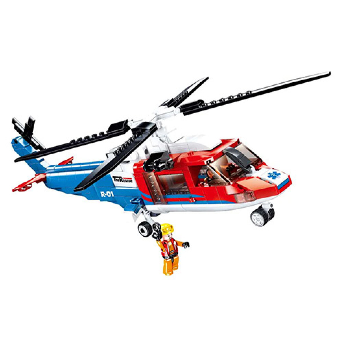 Bloques de Construcción Sluban Helicóptero de Rescate - 001 