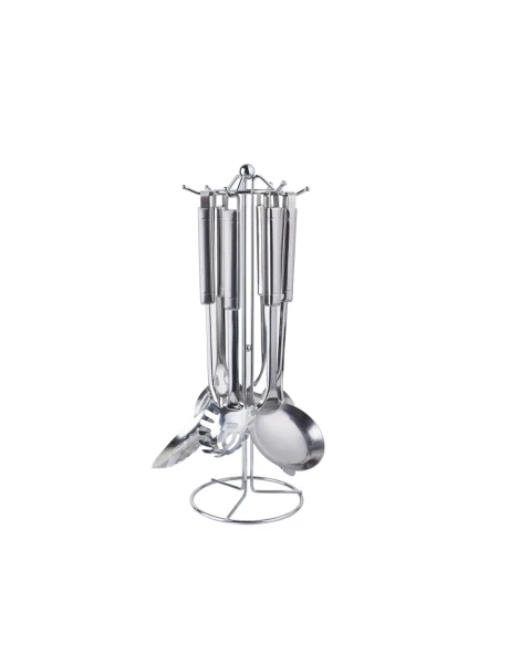 SET 7PCS MENAGE ACERO C/SOPORTE VERTICAL SET 7PCS MENAGE ACERO C/SOPORTE VERTICAL