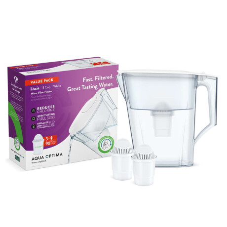 Jarra Liscia + 3 Filtros Universal BLANCO