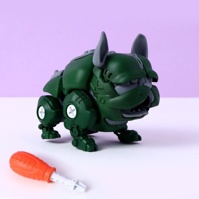 Juguete De Ensamblado - Bulldog Francés - Verde Juguete De Ensamblado - Bulldog Francés - Verde