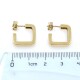 Aros cuadrados en oro 18k amarillo Aros cuadrados en oro 18k amarillo