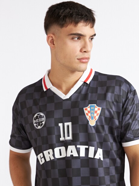 REMERA CROACIA NEGRO