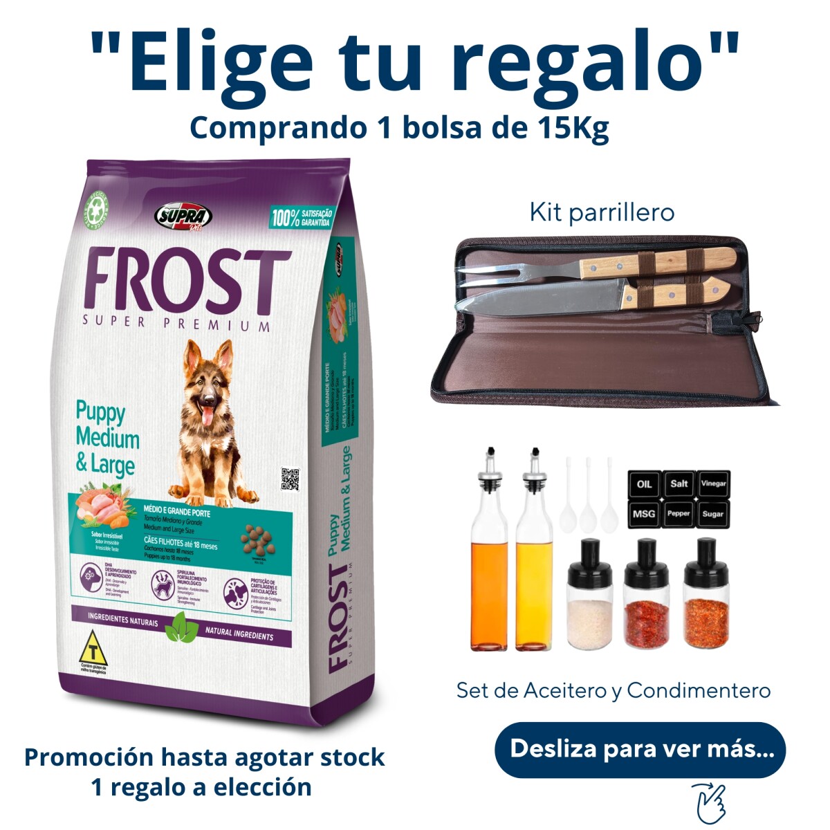 Frost Cachorro Mediano Y Grande 15 +2 Kg 