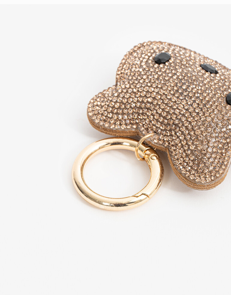 Llavero Strass Llavero Y Bag Charm Oso Strass - Combinacion Bicolor