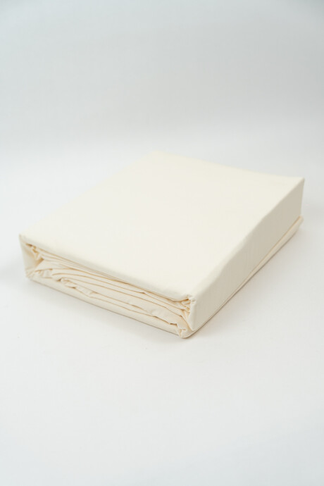 Sábanas 2 Plazas 144 Hilos Liso Crema