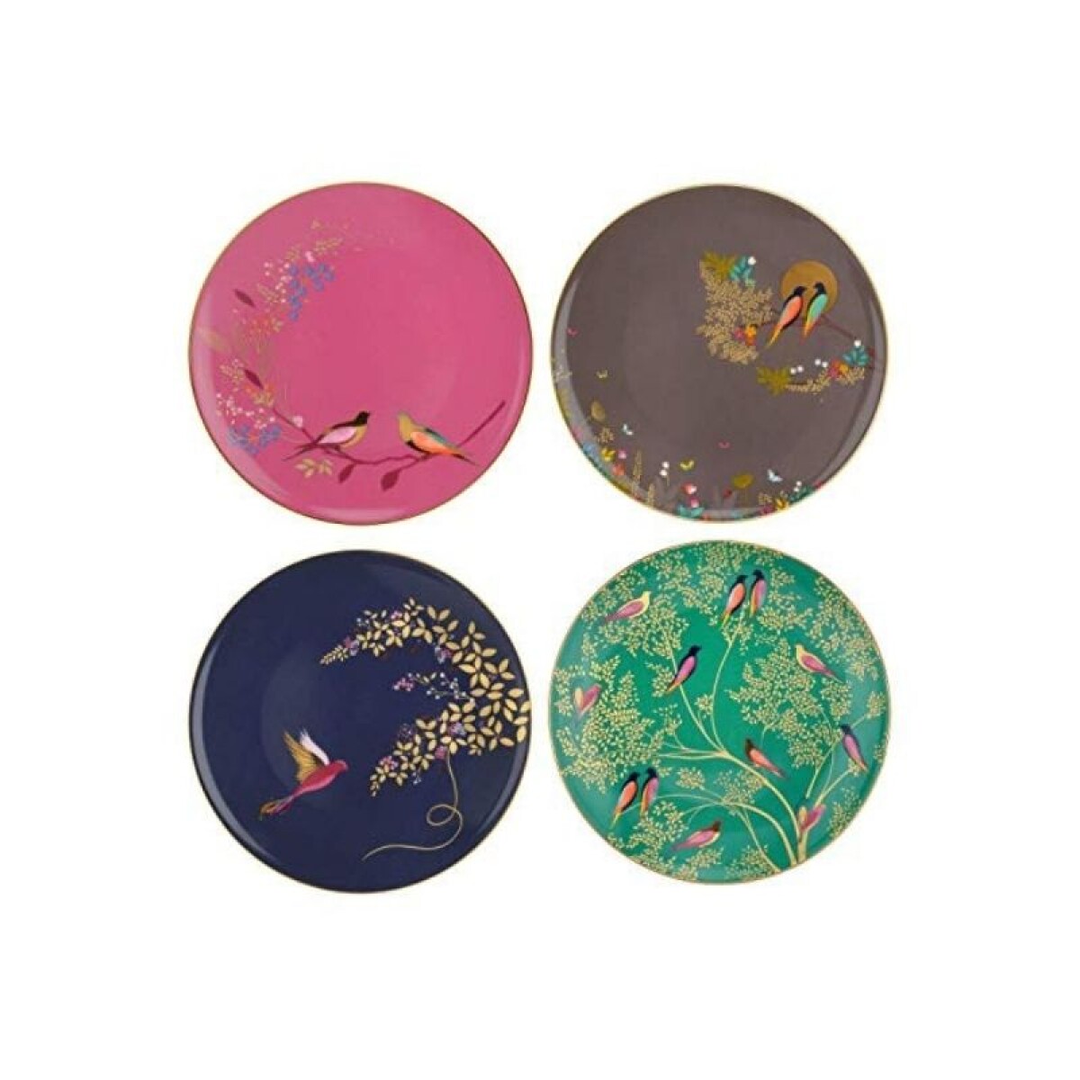 PORTMEIRION S MILLER CHELSEA PLATOS 20 CM SET x 4 SURTIDOS 