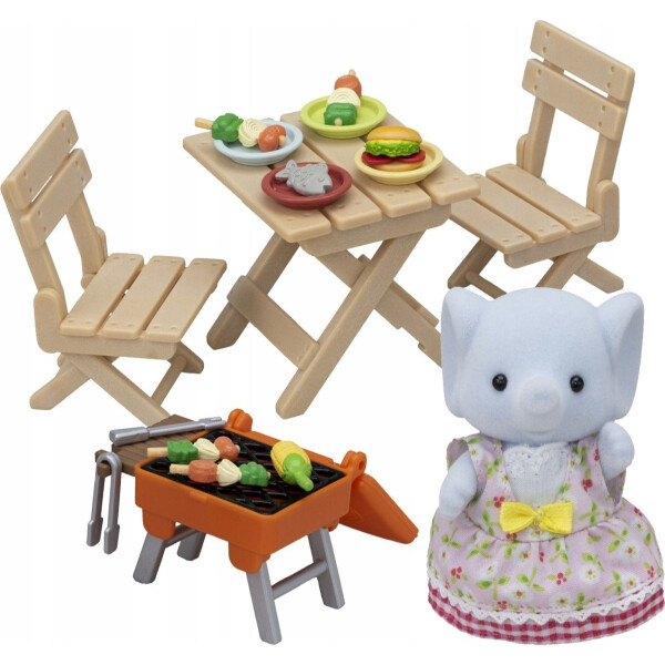 Sylvanian Families Set Barbacoa Picnic Con Muñeco Elefante Sylvanian Families Set Barbacoa Picnic Con Muñeco Elefante