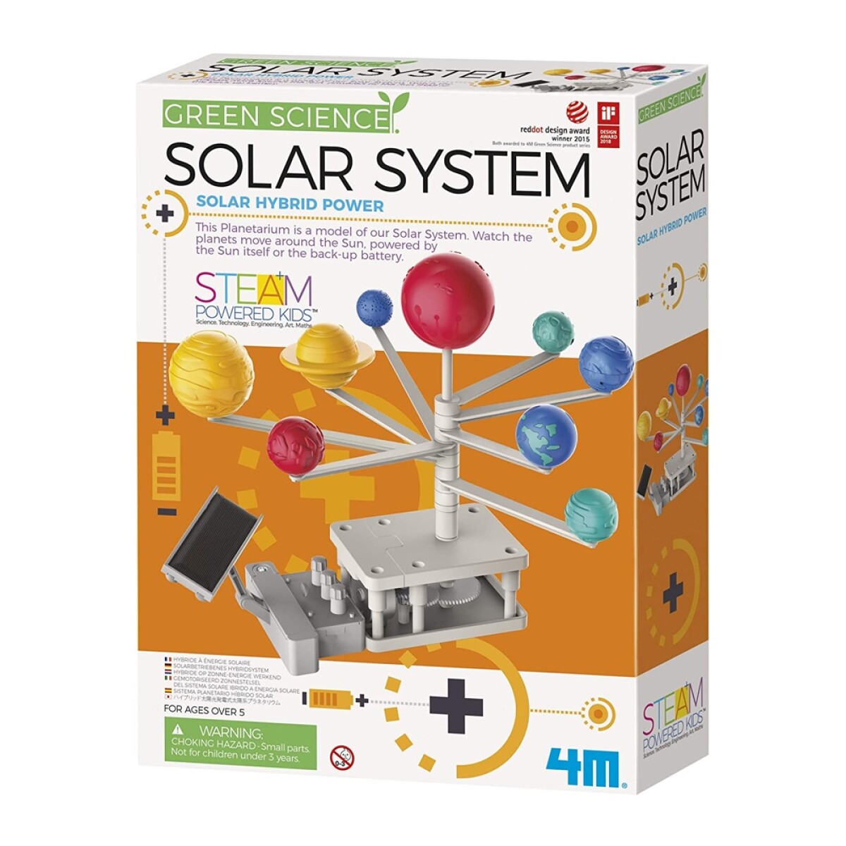 Juego Educativo 4M Planetario Híbrido Solar Motorizado - Multicolor 