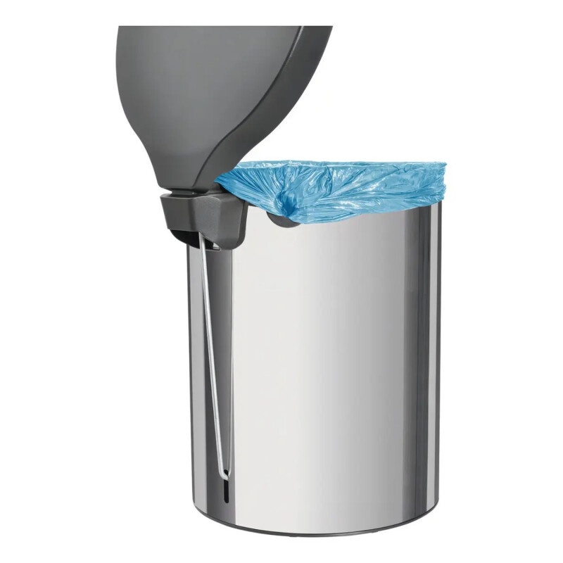Papelera Basurero Tramontina con pedal Inox de 5 litros Papelera Basurero Tramontina con pedal Inox de 5 litros