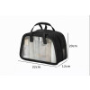 Necessaire de Viaje Organizador Impermeable con Compartimentos _ Ideal Porta Cosméticos y/o Artículos de Baño Negro