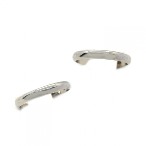 Par de Alianzas y Cintillo en Oro 18 Kilates Blanco 2.5mm Gruesas Par de Alianzas y Cintillo en Oro 18 Kilates Blanco 2.5mm Gruesas