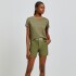 SHORTS FEM OLIVA MEDIO