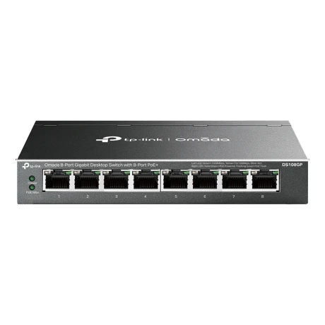 Tp-link - Switch DS108GP - Omada. 8 Puertos Gigabit Poe+. 001