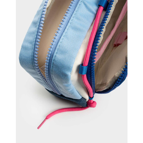Cartuchera De Canva Estampado Con Divisiones Combinacion Multicolor