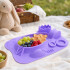 Plato Individual Silicona Marcus & Marcus Con Divisiones Violeta 1