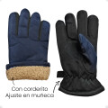 Guantes Para Frio Impermeables Antideslizantes Moto Bici Azul