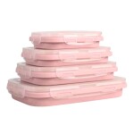 TUPPER DE SILICONA KEEPING BOX SET x4 TUPPER DE SILICONA KEEPING BOX SET x4