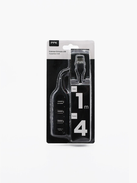 EXTENSOR ENTRADA USB NEGRO