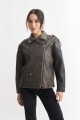 Campera eco cuero NEGRO