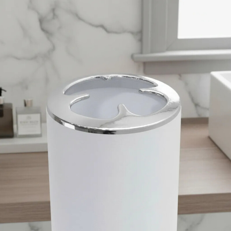Porta cepillo de dientes de plástico BLANCO