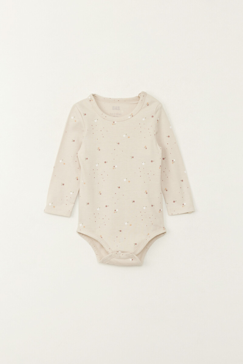 Body estampado - Beige 