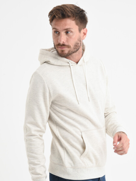 Hoodie deportivo Gris Claro Melange